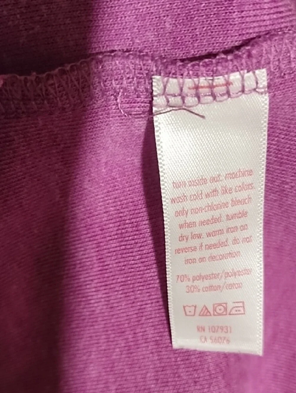 Justice Purple Long Sleeve Pullover with Logo Tape
